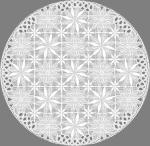 Салфетка ажурная круг 38*38см белая Grace Лейс LO-1005U/93400