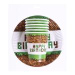 2 Набор тарелок бумажн посуды Happy birthday (6стаканов+6тарелок)/6923712