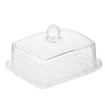 Масленка стекл 14*11*8см с крышкой прозрачная Ветта ГЦ/877-690