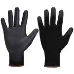 Перчатки полиэстер L черные полиуретан покрытие (9 размер) Libry(12)/KPSP092/133561