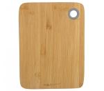 Доска разделочная бамбук 28*21*1см прямоуг с силик ручкой Катунь/КТ-ДР-159