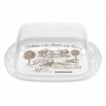 Масленка пласт 18*11*6,9см с защелками с декором Бытпласт/433227801