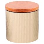 ШАРМ Банка фарфор 580мл с бамбуковой крышкой бежевый Аппетит ПЛТ/WJSHARM-3