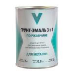 Грунт эмаль по ржавчине 3в1 0,8кг зеленый V /262348