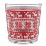 1 СКАНДИНАВИЯ Набор стаканов стекл д/сока 6шт*0,25л красный Декостек/144-Д