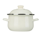 Кастрюля эмал 5л Айвори д24см индукция Ветта/894-568