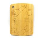 Доска разделочная бамбук №19 с рисунком 22*16*1см Катунь/КТ-ДР-124