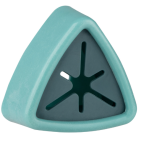 Держатель д/полотенец пласт Объемный треугольник зеленый Рыжий кот/105894