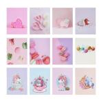 Зеркало настольное картон прямоуг 13,5*17,2см 12цв ЮL/347-049