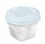 Банка пласт д/сып продуктов и СВЧ Тондо с завинч крышкой 1,2л св голубая крышка Мартика/С287СГОЛ