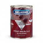Грунт эмаль по ржавчине 3в1 0,8кг белая Skladno/243708