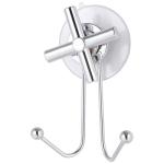 КРОСС Крючок двойной хром/металл присоска 11*7,8*4см Рыжий кот/CROSS-CH-01/008138