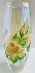 Ваза д/цветов стекл Flora Белая роза дымка 26см/NR43966/01/0066269
