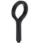 Лейка д/душа 1 режим 120мм пластик черный/582-071 