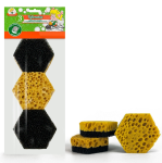 Набор губок д/посуды и тефлон поверхностей 3шт вак.упаковка Умничка Мультипласт/MPU2674