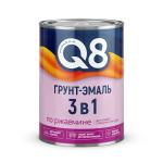 Грунт эмаль по ржавчине 3 в 1 полуматовая 0,8кг серая Formula Q8/277229