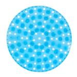 Коврик д/раковины противоскользящий д32см Яблоки 4цв ГЦ/462-090