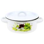 Кастрюля эмал 1,5л с крышкой Базилик Магнитогорск/01-1608/4