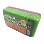 Губка д/тела Умничка прямоуг с массаж слоем Мультипласт/MPU0663 (30) МИН 5ШТ