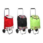 Сумка-тележка брезент 30*22*86см до 30кг колеса д14,5см 3цв ГЦ/467-018