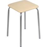 Табурет стальной квадр мягк сиденье беж Виолет/8002/2