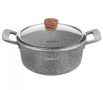 Кастрюля алюм с АП 6,7л ст крышка Пирит КАТУНЬ/КТ-АЛ01-К28/071483 --