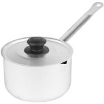 Ковш алюм 1л матов цилиндр металл/ручка металл/крышка КАЛИТВА/14010/10333/1466004