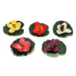 Орхидея декор для пруда ПВХ 14см 5 цветов/171-015/72299