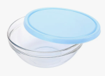 Салатник стекл Шеф с голубой крышкой 23см БорскийСЗ/53583BD3