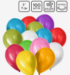 Набор шаров 100шт 3" пастель микс /3428178