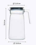 Кувшин стекл 2л Сити c крышкой БорскийСЗ/43038SL