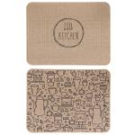 Коврик д/сушки посуды 30*40см искусственный лен резина Ветта/485-177 архив