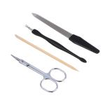 Набор д/маникюра 4 пр. (ножницы, пилка д/ногтей, триммер, палочка д/маникюра) ЮL/305-418