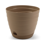БРИЗ Горшок д/цветов 0,7л темно бежевый прикорневой полив Радиан/УП-4838