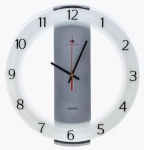 Часы настенные круг д34см корпус белый Классика Рубин/3327-003