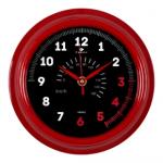 Часы настенные круг д21см корпус красный Спидометр/2121-150