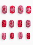 2 Набор д/маникюра накладные ногти Love Red 12шт/10664346