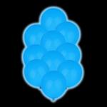 Набор шаров воздушных флуоресцентных 10шт 9" 7цветов FNtastic/518-229