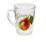Кружка стекл Капучино 300мл Груша ОСЗ/07С1334 б/этик