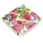 Салфетки бум 24*24 25шт 3сл Малинка Bouquet de Luxe/37092