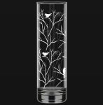 Ваза д/цветов стекл Венский лес 26,7см п/уп Декостек/767-Г (э)