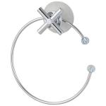 КРОСС Держатель д/полотенца хром/металл на присоске 18*16*5,5см Рыжий кот/CROSS-CH-06/008143