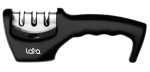 Ножеточка пластик сталь съемный блок 3 точильных полотна LARA/LR05-03