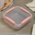 Контейнер пласт Butterfly квадрат 0,8л с защелками Полимербыт/4378392