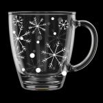 1 СНЕГОПАД Кружка стекл 0,35л Декостек/2025-Г