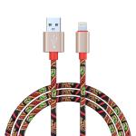 Кабель для зарядки iP 1м 1,5А кожаная оплётка 4цв Форза/470-050