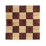 Подставка п/горячее бамбук 14*14см Клетка ГЦ/GD007-1/888-010 (Б)