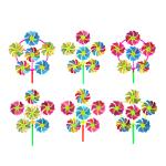 2 Игрушка ветряная Цветочки д21см 49см МИН 5ШТ/134-202