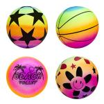 Мяч надувной ПВХ д25см Яркий день 4цв ГЦ/262-145 (Б)