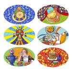 Салфетка полимер 28*44см Масленица 6диз Мультидом/FH51-95